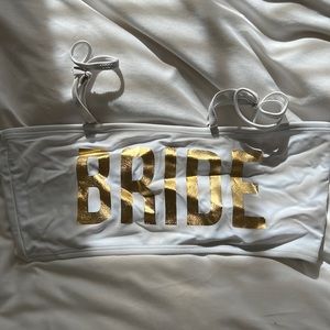 Bride bikini top